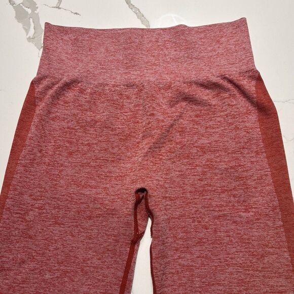 PINK Victoria’s Secret High-Waisted Seamless Yoga Leggings Rust Orange Medium - Picture 9 of 12